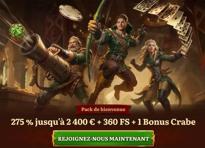 WildRobin Casino France bonus